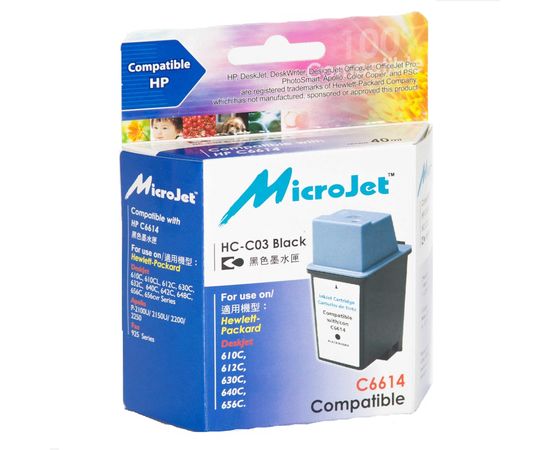 Купить Картридж MicroJet для HP DJ 600 series аналог HP №29 ( 51629AE) Black (HC-03) по лучшей цене