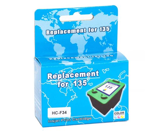 Купить Картридж MicroJet для HP DJ 5743/6543 аналог HP №135 ( C8766HE) Color (HC-F34) по лучшей цене