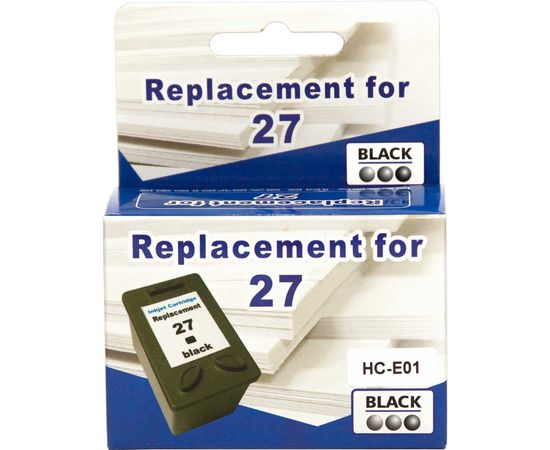 Купить Картридж MicroJet для HP DJ 3700/3800/3900 аналог HP №27 ( C8727AE) Black (HC-E01) по лучшей цене
