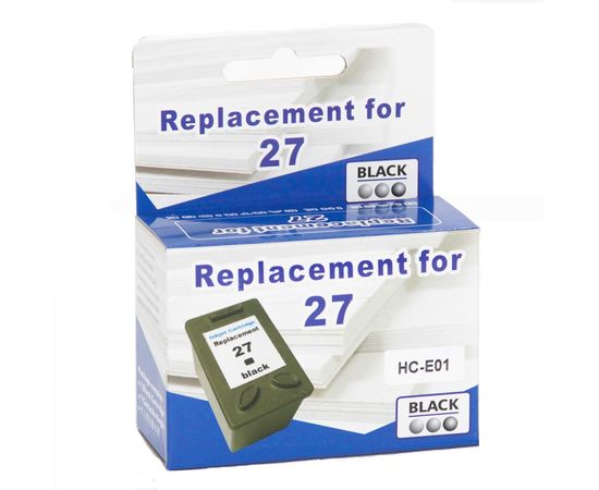 Купить Картридж MicroJet для HP DJ 3700/3800/3900 аналог HP №27 ( C8727AE) Black (HC-E01) по лучшей цене