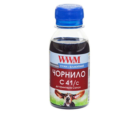 Купить Чернила WWM для Canon CL-41C/CL-51C/CLI-8C 100г Cyan Водорастворимые (C41/C-2) по лучшей цене