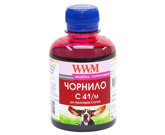 Купить Чернила WWM для Canon CL-41C/CL-51C/CLI-8M 200г Magenta Водорастворимые (C41/M) по лучшей цене