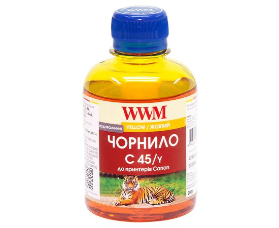 Купить Чернила WWM для Canon CL-441/CL-446/CLI-451Y 200г Yellow Водорастворимые (C45/Y) по лучшей цене
