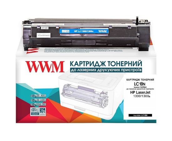 Купить Картридж тонерный WWM для HP LJ 1300/1300n аналог Q2613A Black (LC18N) по лучшей цене