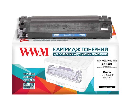 Купить Картридж тонерный WWM для Canon FC-128/230/310/330 аналог E16 Black (CC08N) по лучшей цене