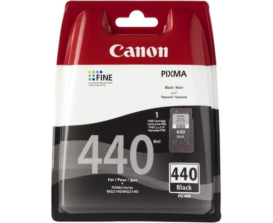Купить Картридж Canon для Pixma MG2140/MG3140 PG-440Bk Black (5219B001) по лучшей цене