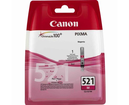 Купить Картридж Canon для Pixma iP4700/MP560/MP640 CLI-521M Magenta (2935B004) по лучшей цене