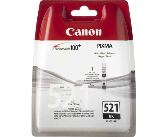 Купить Картридж Canon для Pixma iP4700/MP560/MP640 CLI-521B Black (2933B004) по лучшей цене