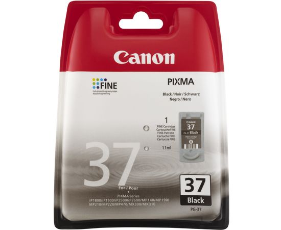 Купить Картридж Canon для Pixma iP1800/iP1900/iP2600 PG-37Bk Black (2145B005) по лучшей цене