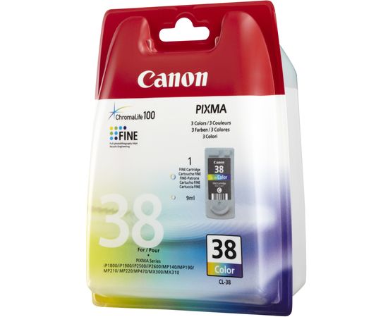 Купить Картридж Canon для Pixma iP1800/iP1900/iP2600 CL-38C Color (2146B005) по лучшей цене