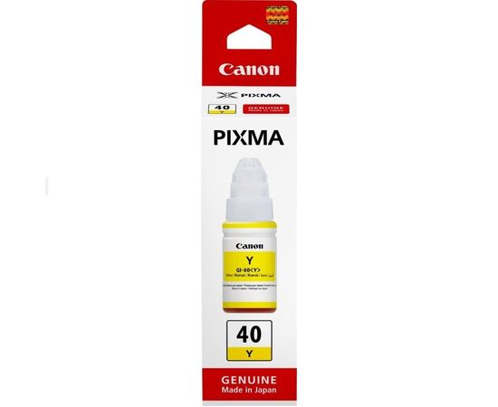 Купить Контейнер с чернилами Canon для GM2040/G5040/G6040, GI-40Y Yellow (3402C001) по лучшей цене