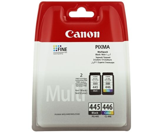 Купить Комплект струйных картриджей Canon для Pixma MG2440/MG2540 PG-445/CL-446 Black/Color (8283B004) Multipack по лучшей цене