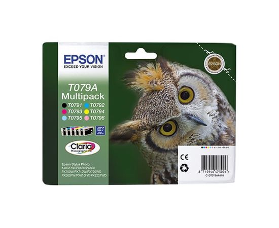 Купить Комплект струйных картриджей Epson для Stylus Photo P50/PX660/PX720WD B/C/M/Y/LC/LM (C13T079A4A10) по лучшей цене