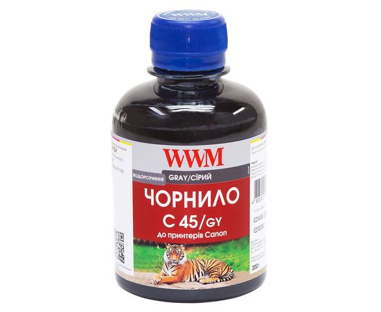 Купить Чернила WWM для Canon CLI-451GY 200г Gray Водорастворимые (C45/GY) по лучшей цене