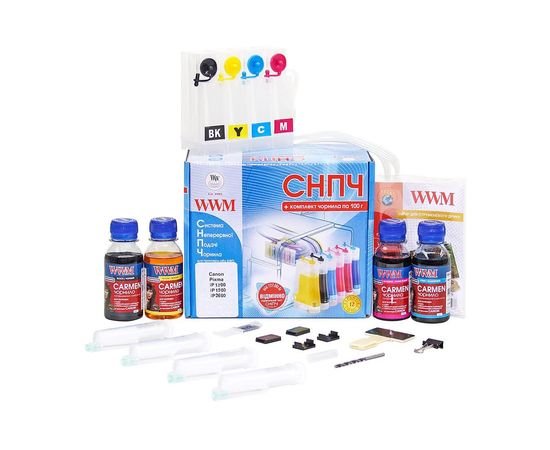 Купить Система непрерывной подачи чернил WWM для Canon Pixma IP1800/IP1900/IP2600 (IS.0116U) c универсальными чернилами CARMEN по лучшей цене