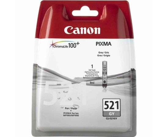Купить Картридж Canon для Pixma MP980/MP990 CLI-521GY Gray (2937B004/2937B001) по лучшей цене