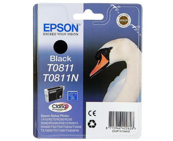 Купить Картридж Epson для Stylus Photo R270/T50/TX650 Black (C13T11114A10) повышенной емкости по лучшей цене