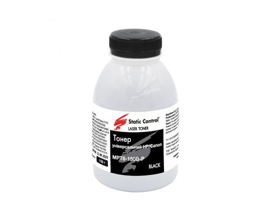 Купить тонер универсальный 6 HP/Canon 150г (фасованный) Static Control по лучшей цене