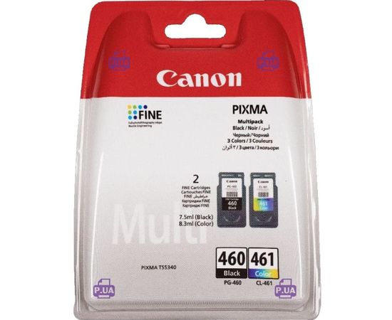 Купить Картридж Canon для Pixma TS5340 PG-460Bk/CL-461 Color (3711C004) по лучшей цене
