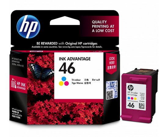 Купить Картридж HP для Deskjet Ink Advantage 2520 HP 46 Color (CZ638AE) по лучшей цене