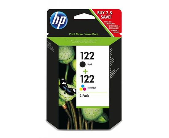 Купить Картридж HP DJ No.122 Black/color (CH561+CH562) Combo Pack (CR340HE) по лучшей цене