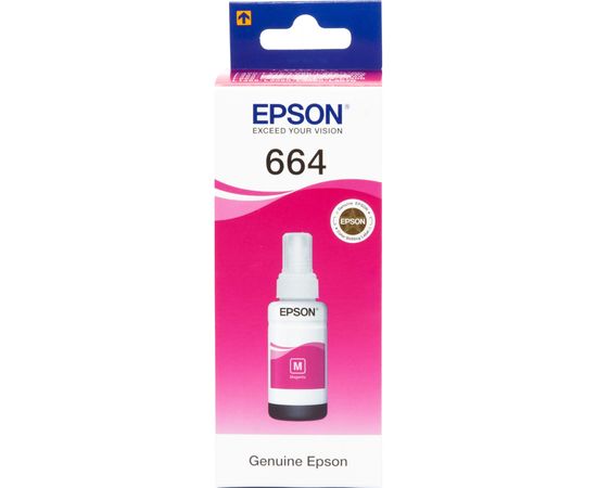 Купить Контейнер с чернилами Epson для L110/L210/L300 Magenta (C13T66434A) по лучшей цене