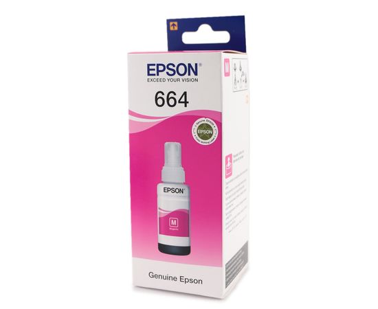 Купить Контейнер с чернилами Epson для L110/L210/L300 Magenta (C13T66434A) по лучшей цене