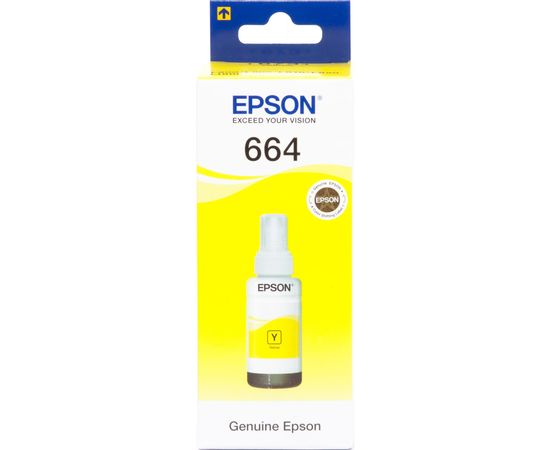 Купить Контейнер с чернилами Epson для L110/L210/L300 Yellow (C13T66444A) по лучшей цене