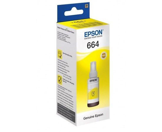 Купить Контейнер с чернилами Epson для L110/L210/L300 Yellow (C13T66444A) по лучшей цене