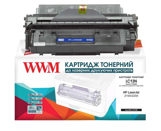 Купить Картридж тонерный WWM для HP LJ 2100/2200 аналог C4096A Black (LC13N) по лучшей цене