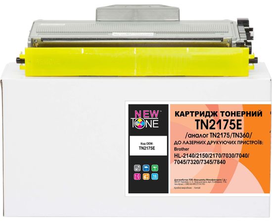 Купить Картридж тонерный NewTone для Brother HL-2140/2150/2170 аналог TN2175/TN360 Black (TN2175E) по лучшей цене