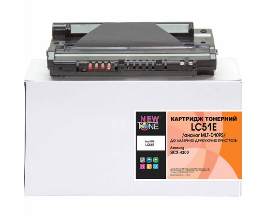Купить Картридж тонерный NewTone для Samsung SCX-4300 аналог MLT-D109S Black (LC51E) по лучшей цене