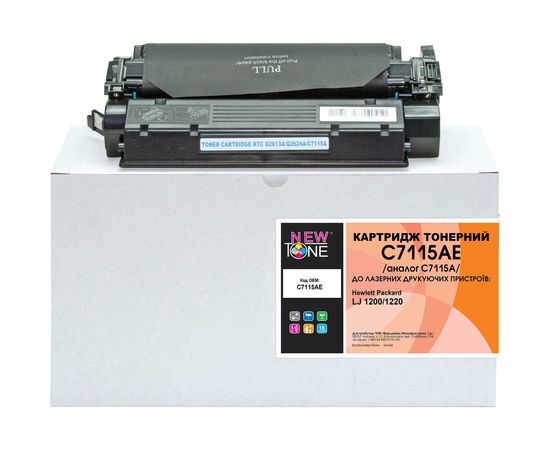 Купить Картридж тонерный NewTone для HP LJ 1200/1220 аналог C7115A Black (C7115AE) по лучшей цене
