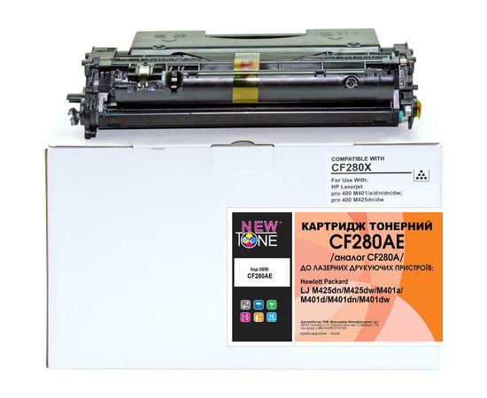Купить Картридж тонерный NewTone для HP LJ M425dn/M425dw/M401 аналог CF280A Black (CF280AE) по лучшей цене