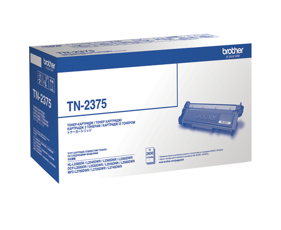 Купить Картридж тонерный Brother для HL-L2360DNR, DCP-L2500DR 2600 копий Black (TN2375) по лучшей цене
