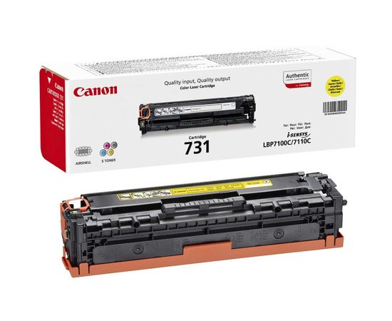 Купить Картридж тонерный Canon 731 для LBP-7100Cn/LBP7110Cw 1500 копий Yellow (6269B002) по лучшей цене
