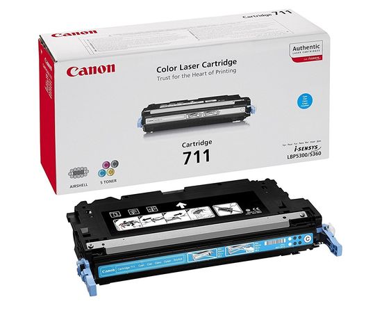 Купить Картридж тонерный Canon 711 для LBP-5300/MF8450 6000 копий Cyan (1659B002) по лучшей цене