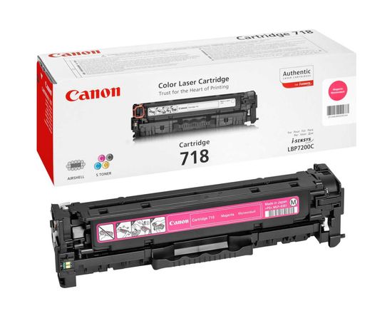 Купить Картридж тонерный Canon 718 для LBP-7200, MF9220 2900 копий Magenta (2660B002) по лучшей цене