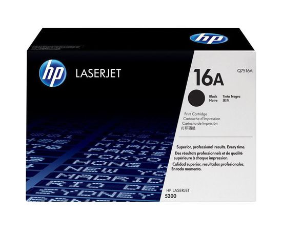 Купить Картридж тонерный HP 16A для LJ 5200 12000 копий Black (Q7516A) по лучшей цене