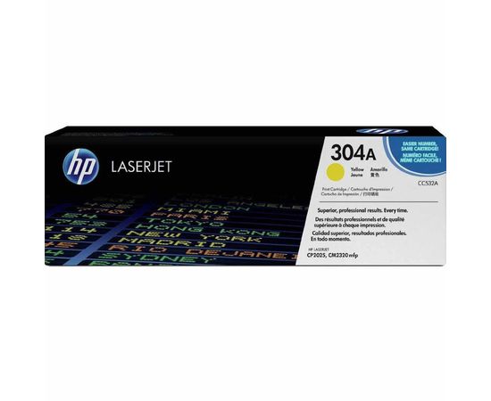 Купить Картридж тонерный HP 304A для CLJ CP2025/CM2320 2800 копий Yellow (CC532A) по лучшей цене