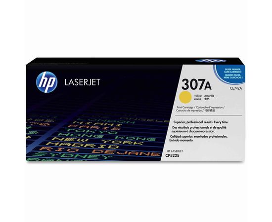 Купить Картридж тонерный HP 307A для CLJ CP5220/5225 7500 копий Yellow (CE742A) по лучшей цене