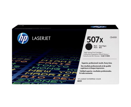 Купить Картридж тонерный HP 507X для LaserJet Enterprise 500 Color M551n/551dn/551xh 11000 копий Black (CE400X) Max по лучшей цене