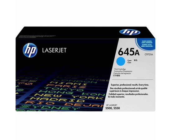 Купить Картридж тонерный HP 645A для CLJ 5500/5550 12000 копий Cyan (C9731A) по лучшей цене