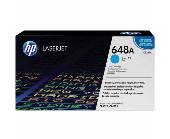 Купить Картридж тонерный HP 648A для CLJ CP4025dn/4525xh 11000 копий Cyan (CE261A) по лучшей цене