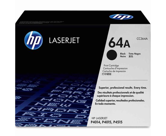 Купить Картридж тонерный HP 64A для LJ P4014/4015/P4515 10000 копий Black (CC364A) по лучшей цене