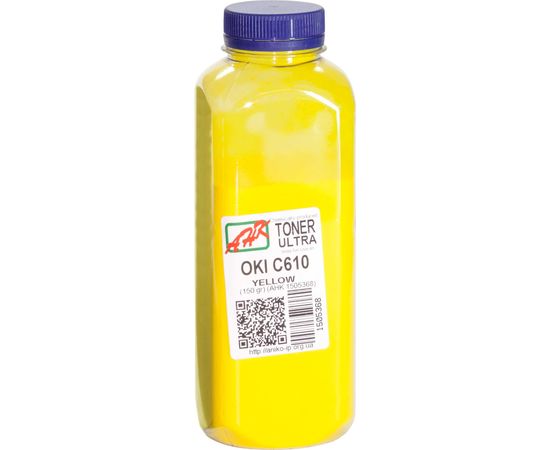 Купить Тонер АНК для OKI C610 бутль 150г Yellow (1505368) ULTRA COLOR по лучшей цене