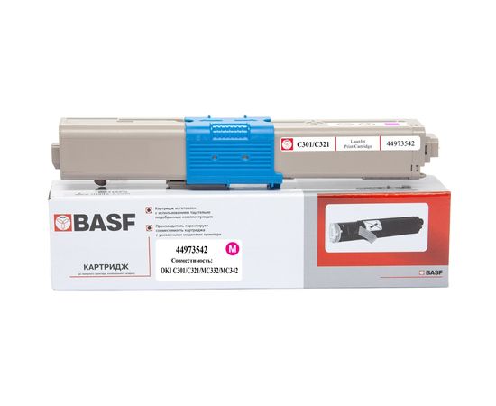 Купить Картридж тонерный BASF для OKI C301/C321/MC332/MC342 аналог 44973542 Magenta (BASF-KT-44973542) по лучшей цене