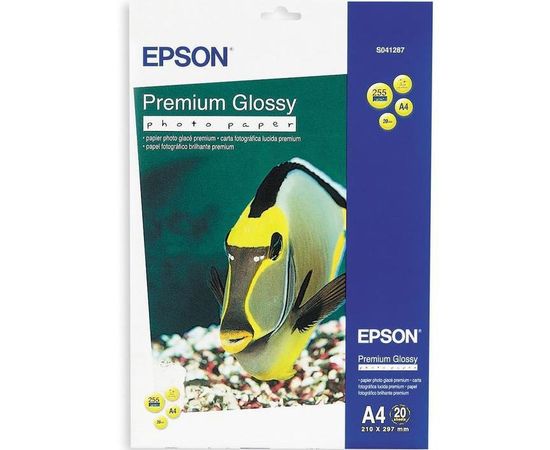 Купить Фотобумага Epson Premium глянцевая 255г/м кв, A4, 20л (C13S041287) по лучшей цене