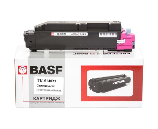 Купить Туба с тонером BASF для Kyoсera Mita ECOSYS M6030cdn/TK-5140 аналог 1T02NRBNL0 Magenta (BASF-KT-TK5140M) по лучшей цене