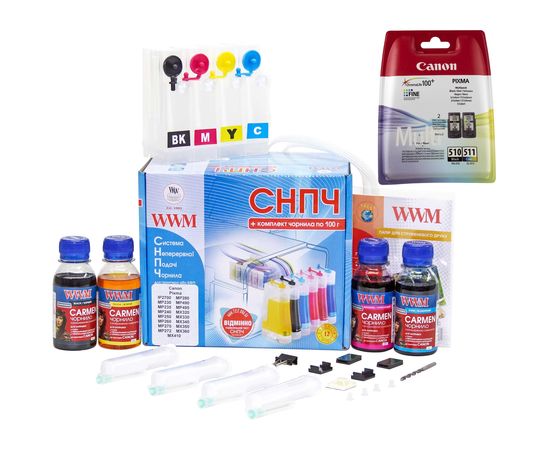 Купить Система непрерывной подачи чернил WWM для Canon Pixma MP230/iP2700 + PG510/CL511 (IS.0119SET) по лучшей цене